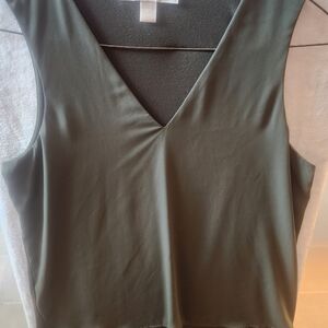 Michael Kors Green Sleeveless Tank Top